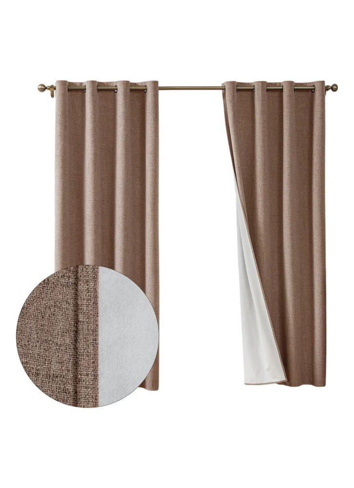 Cortina Lino Blackout Beige