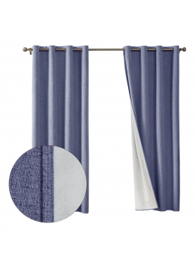Cortina Lino Blackout Azul